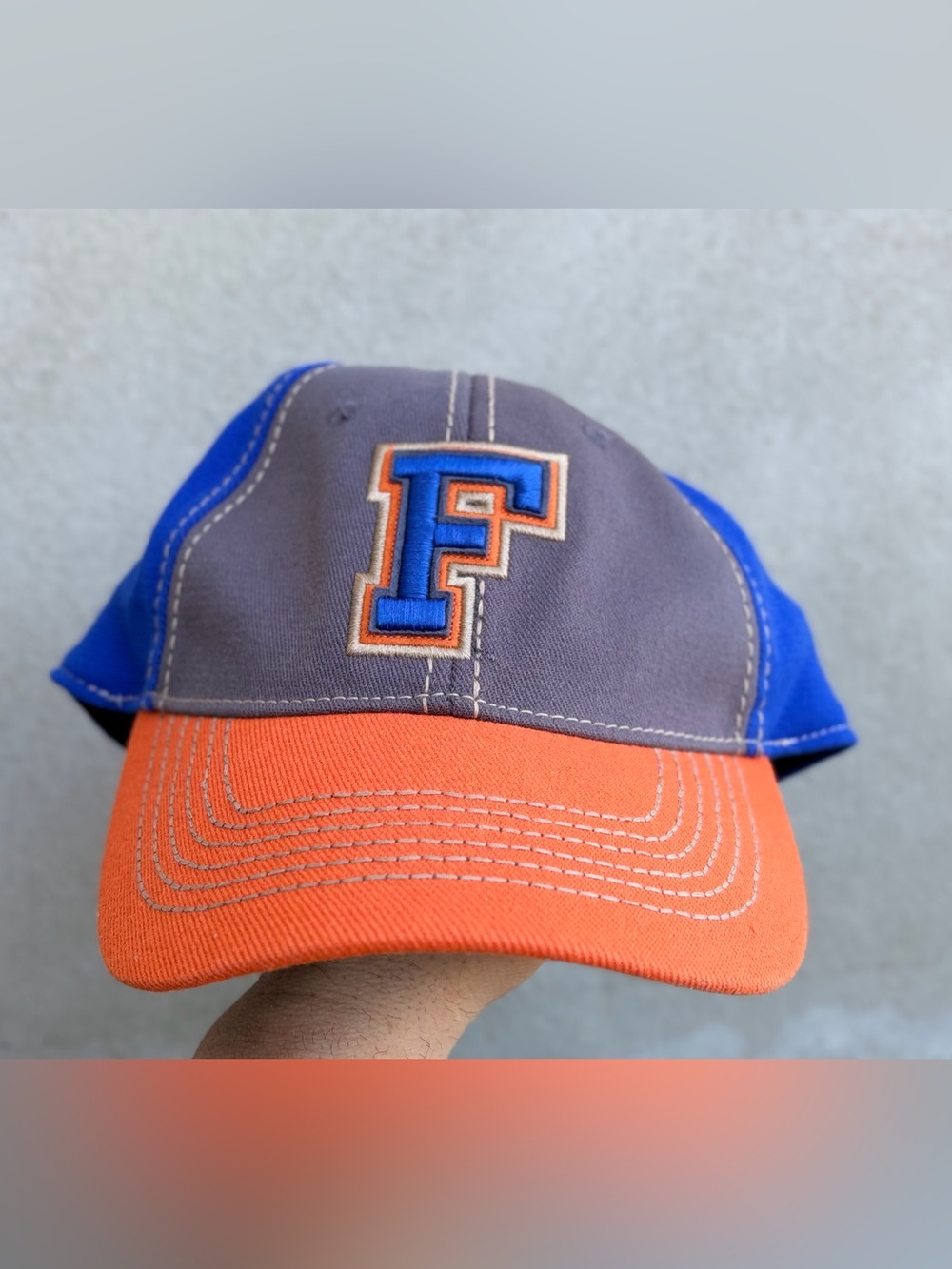 Florida Gators Football Top Of The World Flex Stretch Fitted Hat- Large / XL